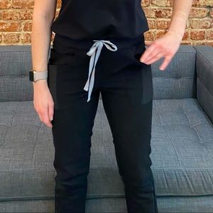 Figs Skinny Black Scrub Pants Yola Black XS